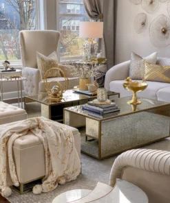 Inspire Me! Home Decor Gold Floral Bowl On Pedestal 12 Inspire Me! Home Decor Gold Floral Bowl On Pedestal