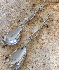 Inspire Me! Home Decor KITCHEN Crystal Detailed Leaf Server Set 9 Inspire Me! Home Decor KITCHEN Crystal Detailed Leaf Server Set