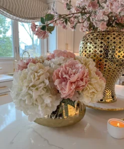 Inspire Me! Home Decor 27" White Snow Sprinkle Hydrangea Stem 17 Inspire Me! Home Decor 27