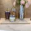 Inspire Me! Home Decor Gold Edged Marble Tray 1 Inspire Me! Home Decor Gold Edged Marble Tray