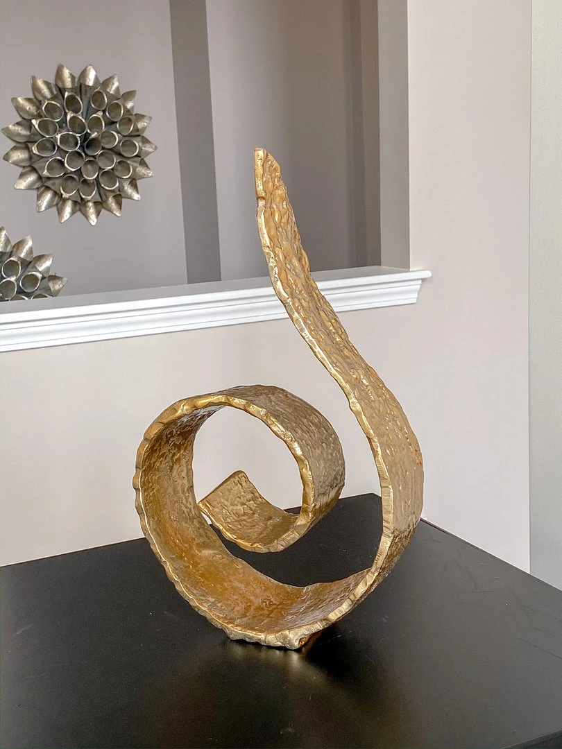 Inspire Me! Home Decor Large Metal Swirl Sculpture (2 Colors) 4 Inspire Me! Home Decor Large Metal Swirl Sculpture (2 Colors)