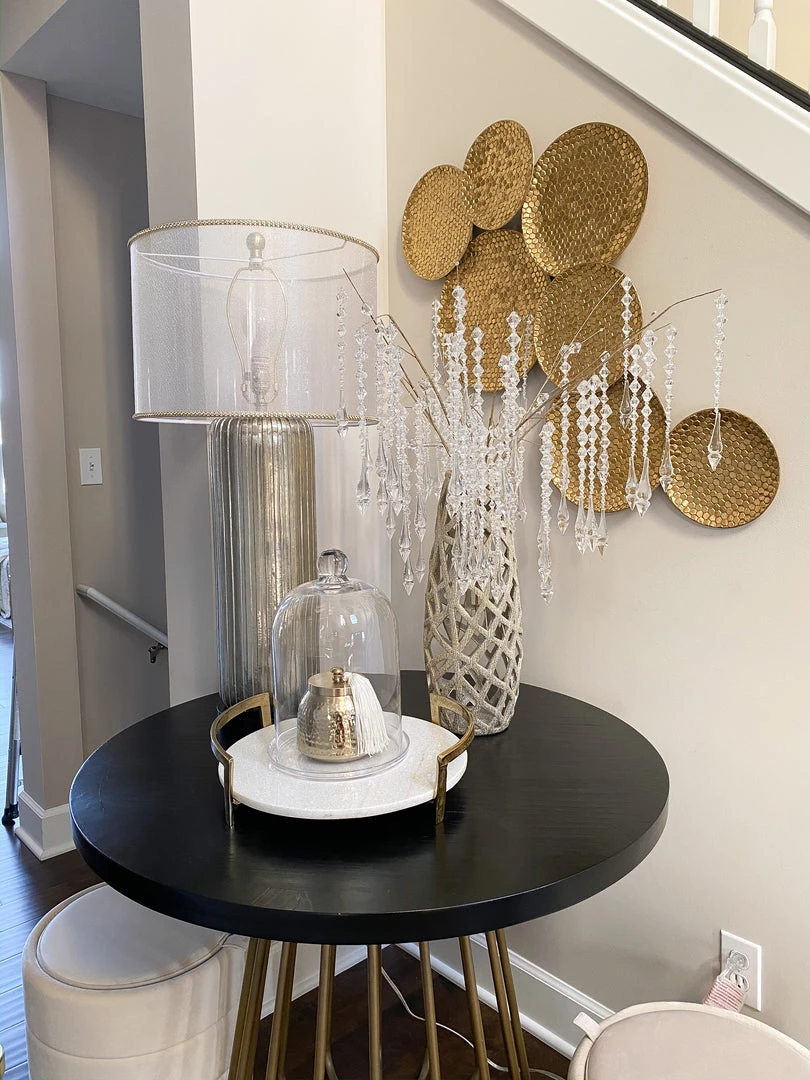 Inspire Me! Home Decor Champagne Ceramic Cut-Out Vase 8 Inspire Me! Home Decor Champagne Ceramic Cut-Out Vase