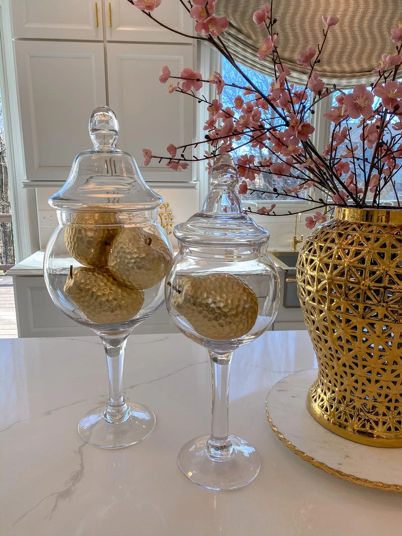 Inspire Me! Home Decor Matte Gold Large Ceramic Hammered Fruits (2 Styles) 6 Inspire Me! Home Decor Matte Gold Large Ceramic Hammered Fruits (2 Styles)