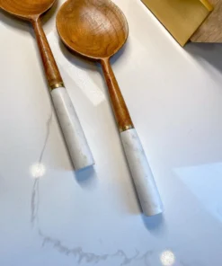 Inspire Me! Home Decor Wood Servers W/ Marble Handle KITCHEN