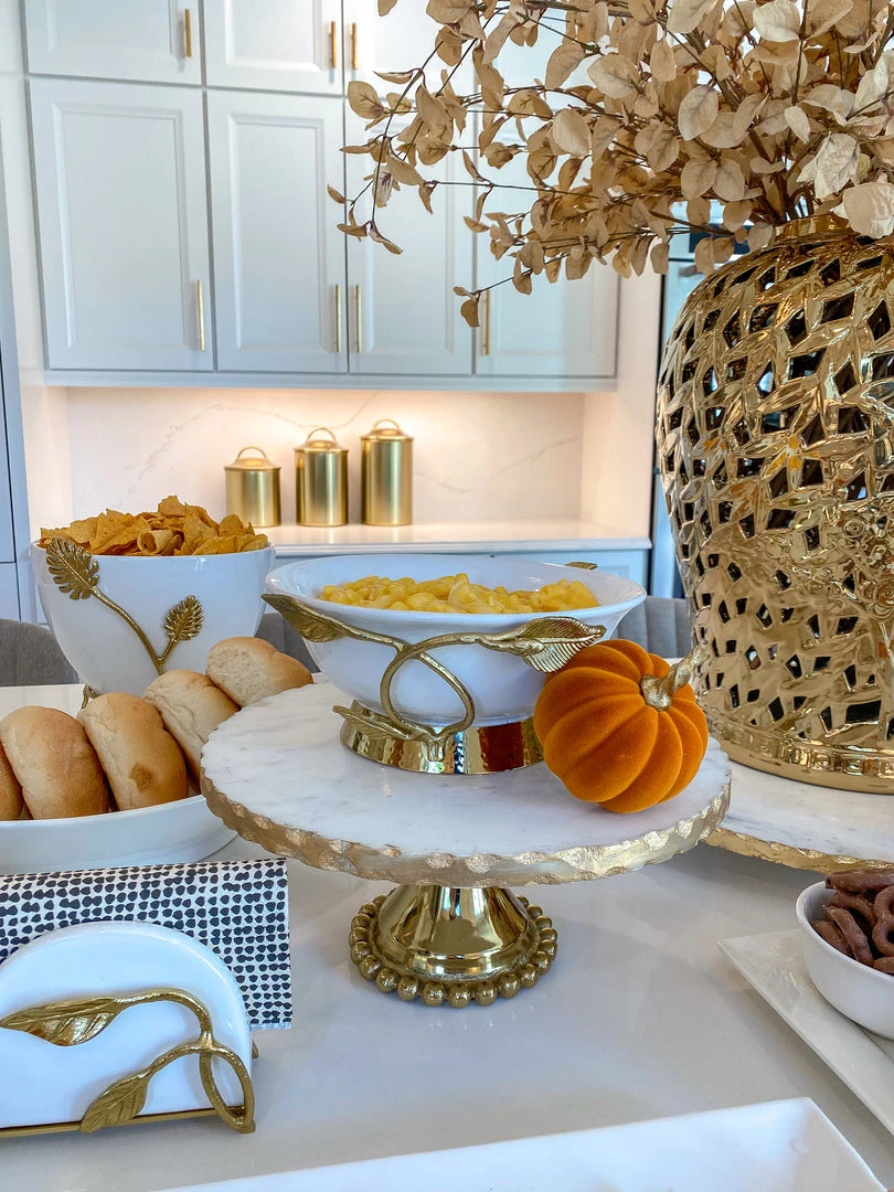 Inspire Me! Home Decor Gold Marble Cake Stand (2 Sizes) 7 Inspire Me! Home Decor Gold Marble Cake Stand (2 Sizes)