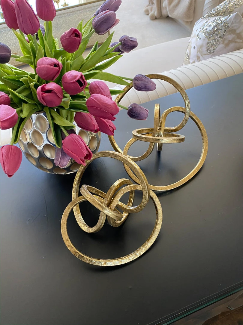 Inspire Me! Home Decor Gold Textured Abstract Sculpture (2 Sizes) 4 Inspire Me! Home Decor Gold Textured Abstract Sculpture (2 Sizes)