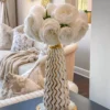 Inspire Me! Home Decor Squiggle Gold And White Vase 2 Inspire Me! Home Decor Squiggle Gold And White Vase