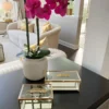 Inspire Me! Home Decor Rectangle Glass & Mirror Box With Gold Feather Detail (2 Sizes) 1 Inspire Me! Home Decor Rectangle Glass & Mirror Box With Gold Feather Detail (2 Sizes)