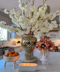 Inspire Me! Home Decor Gold Pierced Patterned Ginger Jar (2 Sizes) 14 Inspire Me! Home Decor Gold Pierced Patterned Ginger Jar (2 Sizes)