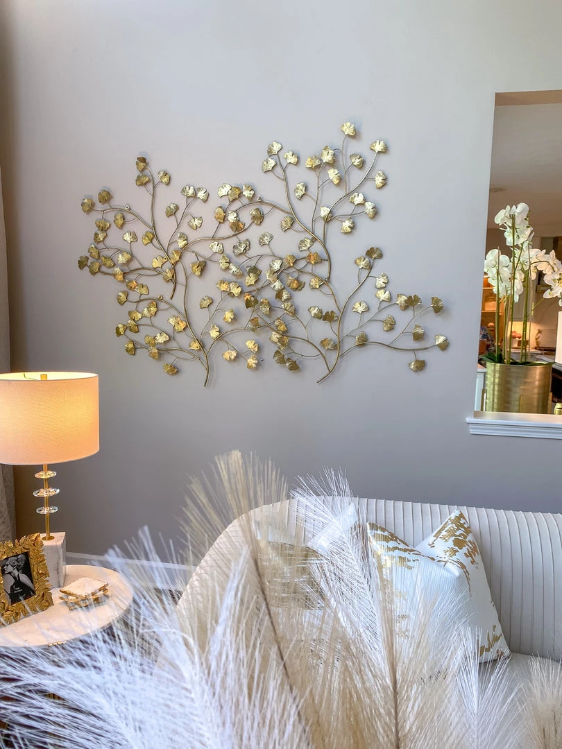 Inspire Me! Home Decor WALL ART & MIRRORS Gold Leaf Branch Wall Decor 3 Inspire Me! Home Decor WALL ART & MIRRORS Gold Leaf Branch Wall Decor