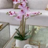 Inspire Me! Home Decor Pink Faux Orchid Potted Faux Plant 1 Inspire Me! Home Decor Pink Faux Orchid Potted Faux Plant