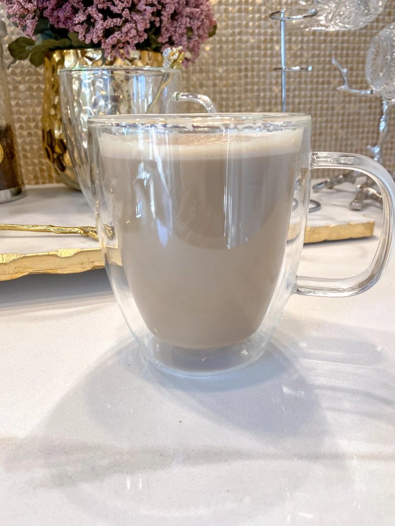 Inspire Me! Home Decor KITCHEN 16 Oz Double Wall Glass Coffee Mug With Handle 4 Inspire Me! Home Decor KITCHEN 16 Oz Double Wall Glass Coffee Mug With Handle