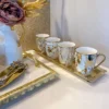 Inspire Me! Home Decor Textured Ruffle Mug Tray
