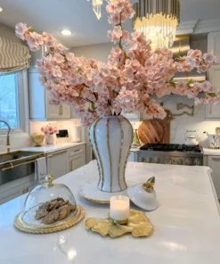 Inspire Me! Home Decor White Ginger Jar With Gold Details (3 Sizes) 28 Inspire Me! Home Decor White Ginger Jar With Gold Details (3 Sizes)