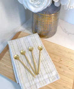 Inspire Me! Home Decor Gold Spice Spoons, Set Of 4