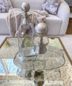 Inspire Me! Home Decor Glass Bottle With Silver Ball Stopper (2 Sizes) 10 Inspire Me! Home Decor Glass Bottle With Silver Ball Stopper (2 Sizes)