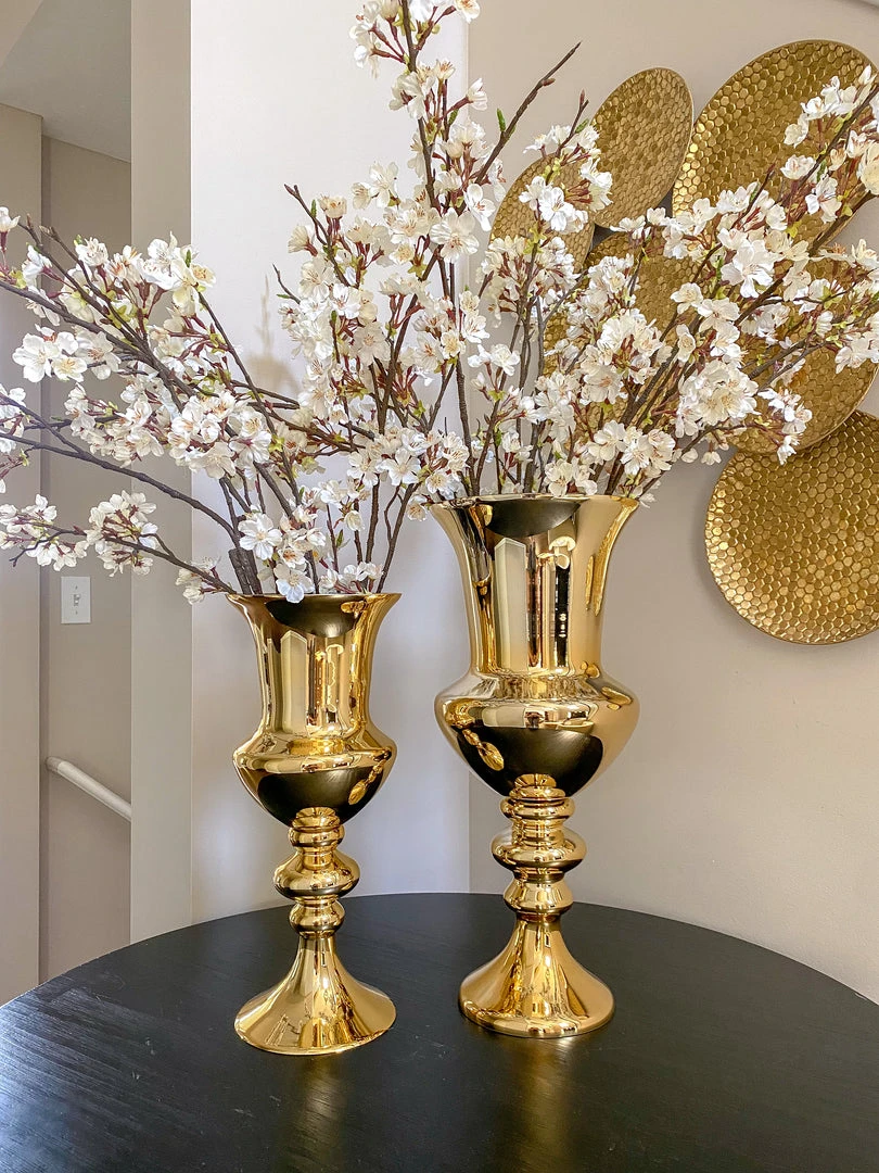 Inspire Me! Home Decor Detailed Stem Vase (2 Colors & 2 Sizes) 6 Inspire Me! Home Decor Detailed Stem Vase (2 Colors & 2 Sizes)