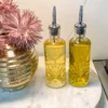 Inspire Me! Home Decor Glass Detailed Oil And Vinegar Dispensers (Set Of 2) KITCHEN