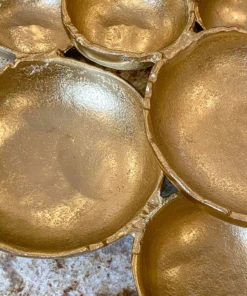 Inspire Me! Home Decor Gold 9 Cluster Bowl