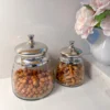 Inspire Me! Home Decor Silver Jar With Lid (2 Sizes) 2 Inspire Me! Home Decor Silver Jar With Lid (2 Sizes)