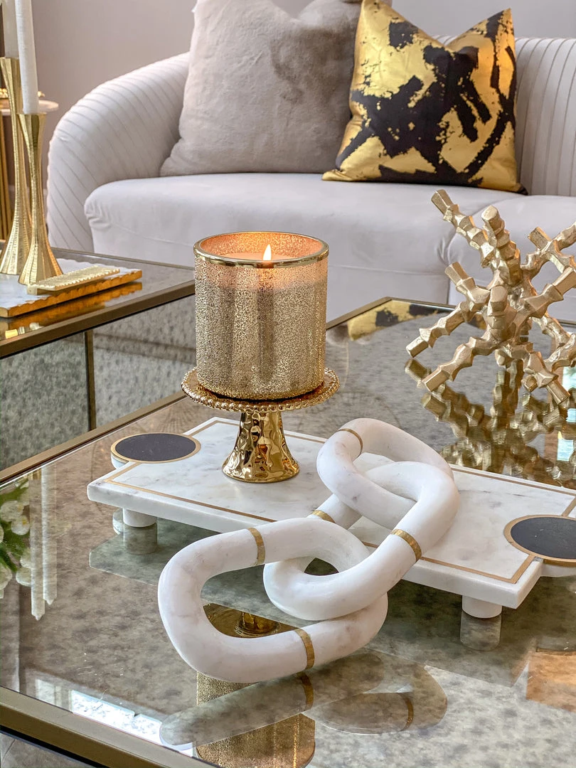 Inspire Me! Home Decor Gold Beaded Mini Cupcake Stand 6 Inspire Me! Home Decor Gold Beaded Mini Cupcake Stand