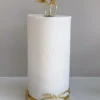 Inspire Me! Home Decor Gold Leaf Detailed Paper Towel Holder