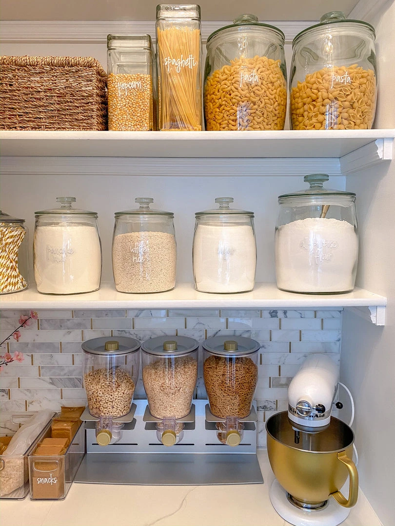 Inspire Me! Home Decor KITCHEN Glass Jar With Airtight Lid (3 Sizes) 3 Inspire Me! Home Decor KITCHEN Glass Jar With Airtight Lid (3 Sizes)