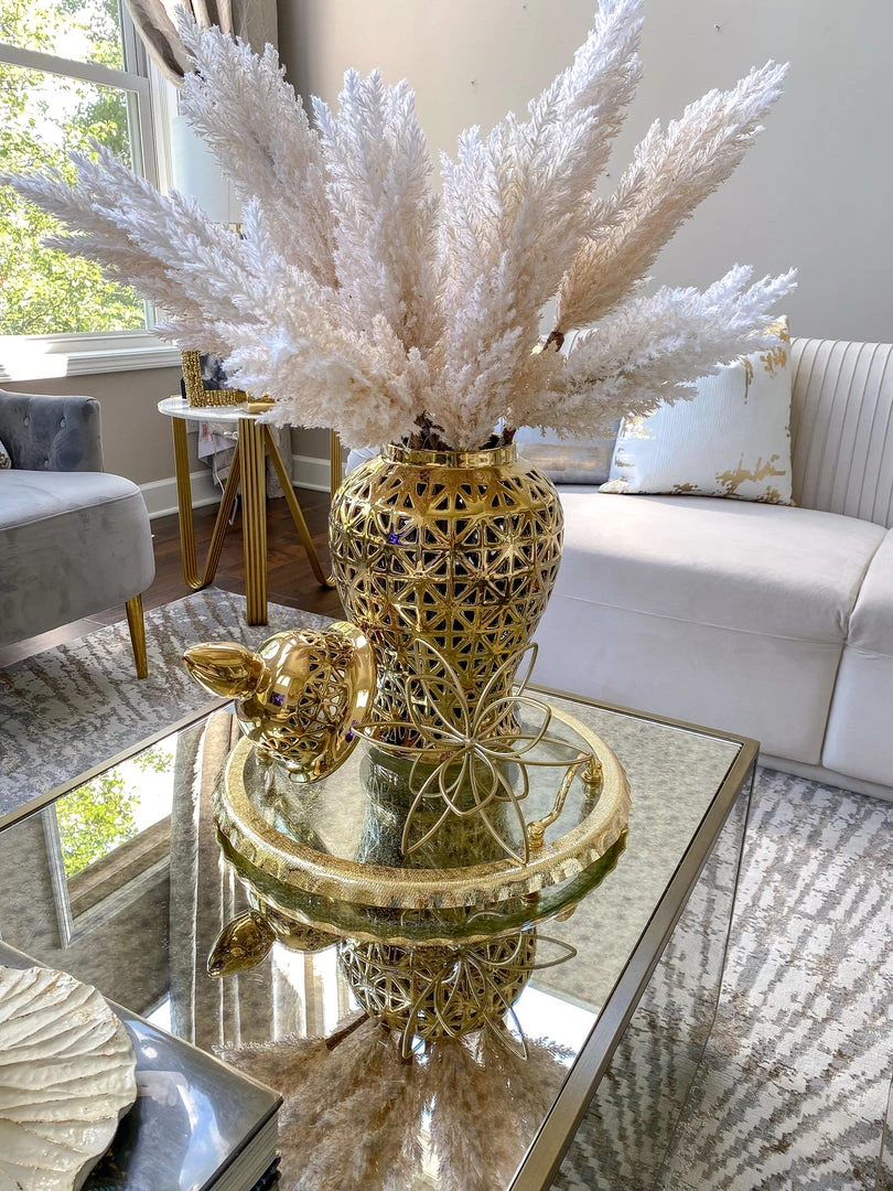 Inspire Me! Home Decor Gold Abstract Floral Tabletop Decor (3 Sizes) 4 Inspire Me! Home Decor Gold Abstract Floral Tabletop Decor (3 Sizes)