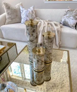 Inspire Me! Home Decor Marbled Pattern Decorative Jars (3 Sizes Available) 11 Inspire Me! Home Decor Marbled Pattern Decorative Jars (3 Sizes Available)