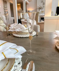 Inspire Me! Home Decor Gold Flute Set Of 2