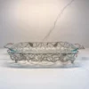 Inspire Me! Home Decor Rectangular Silver Handled Pyrex Holder With Leaf Design 1 Inspire Me! Home Decor Rectangular Silver Handled Pyrex Holder With Leaf Design