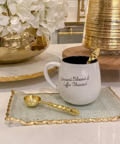 Inspire Me! Home Decor Gold Hammered Handle Spoons (Set Of 4)