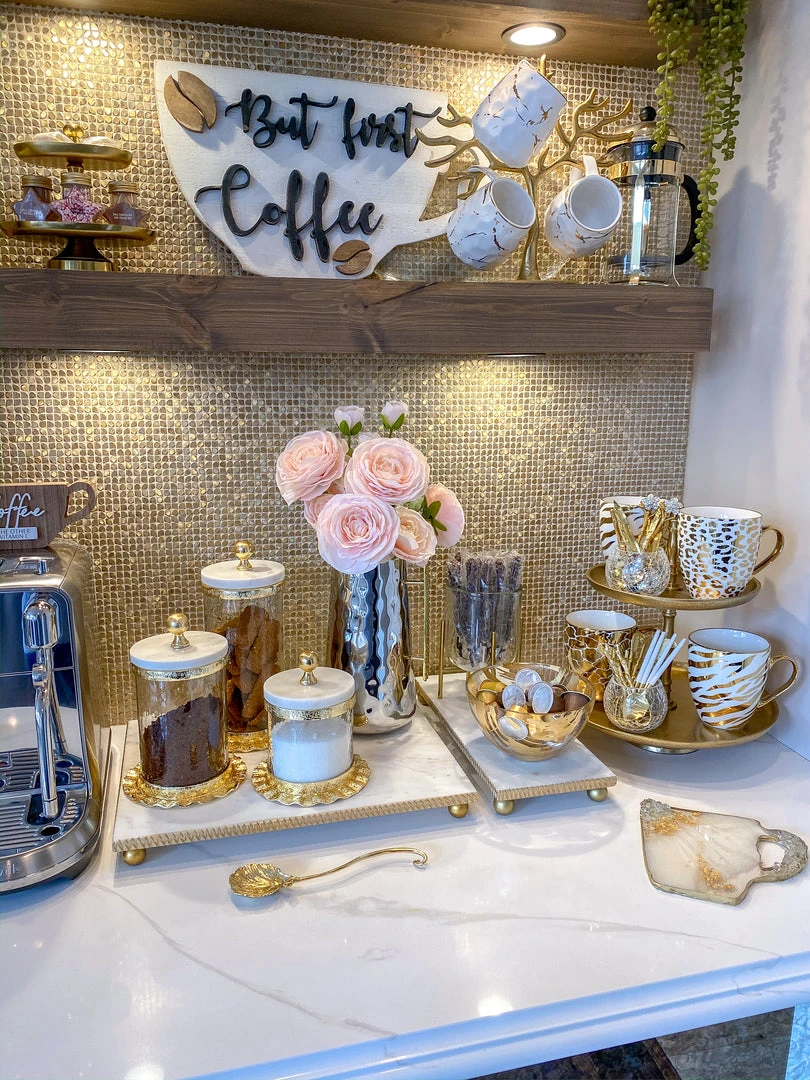 Inspire Me! Home Decor Gold Flower Petal Spoon Rest ( 2 Sizes ) 6 Inspire Me! Home Decor Gold Flower Petal Spoon Rest ( 2 Sizes )