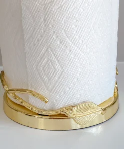 Inspire Me! Home Decor Gold Leaf Detailed Paper Towel Holder 18 Inspire Me! Home Decor Gold Leaf Detailed Paper Towel Holder