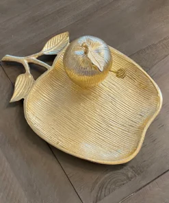 Inspire Me! Home Decor Apple Dish W/ Honey Jar