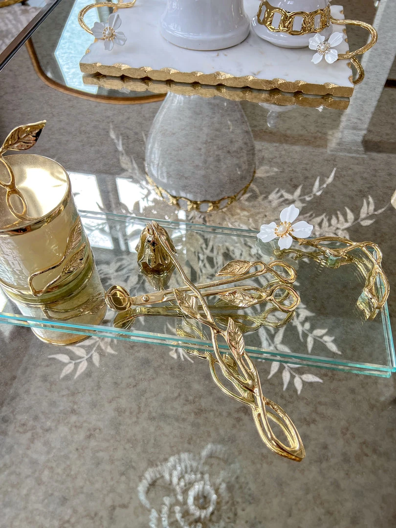 Inspire Me! Home Decor Gold Leaf Candle Bundle 10 Inspire Me! Home Decor Gold Leaf Candle Bundle