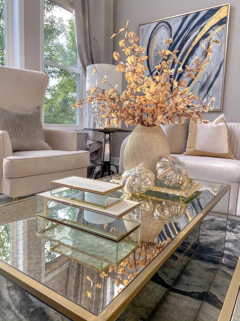 Inspire Me! Home Decor Glass Box Set With White Glitter Top (Set Of 2) 6 Inspire Me! Home Decor Glass Box Set With White Glitter Top (Set Of 2)