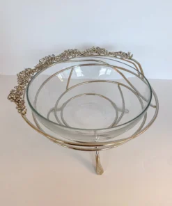 Inspire Me! Home Decor Jeweled Edge Bowl With Glass Insert (2 Colors) 26 Inspire Me! Home Decor Jeweled Edge Bowl With Glass Insert (2 Colors)