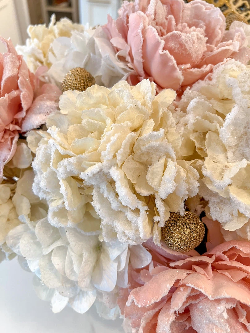 Inspire Me! Home Decor 27" White Snow Sprinkle Hydrangea Stem 5 Inspire Me! Home Decor 27" White Snow Sprinkle Hydrangea Stem