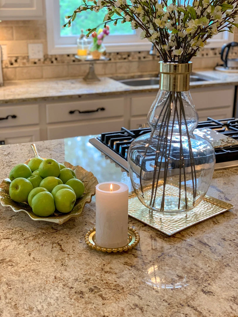 Inspire Me! Home Decor Beaded Round Decorative Plate (2 Colors) 10 Inspire Me! Home Decor Beaded Round Decorative Plate (2 Colors)