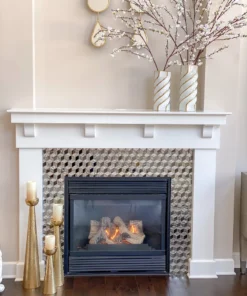 Inspire Me! Home Decor Gold And White Twist Vase (2 Sizes) 8 Inspire Me! Home Decor Gold And White Twist Vase (2 Sizes)