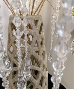 Inspire Me! Home Decor Champagne Ceramic Cut-Out Vase 17 Inspire Me! Home Decor Champagne Ceramic Cut-Out Vase