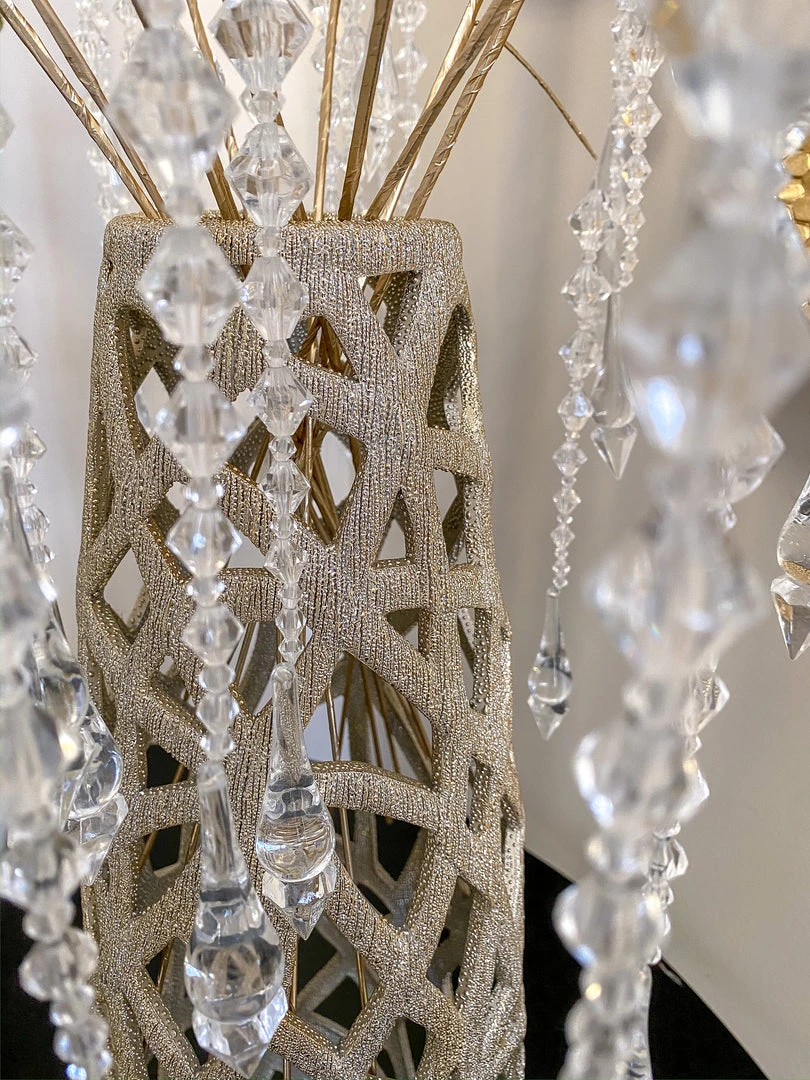 Inspire Me! Home Decor Champagne Ceramic Cut-Out Vase 10 Inspire Me! Home Decor Champagne Ceramic Cut-Out Vase