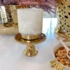 Inspire Me! Home Decor Gold Beaded Mini Cupcake Stand 1 Inspire Me! Home Decor Gold Beaded Mini Cupcake Stand