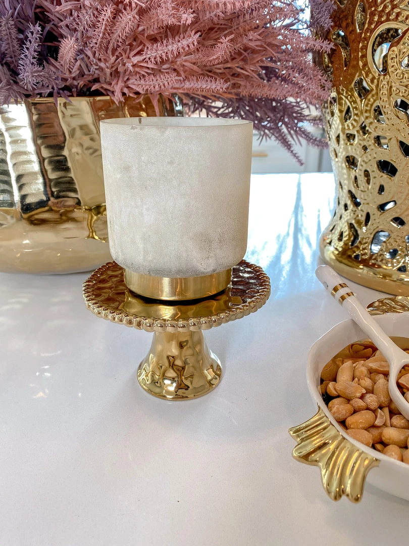 Inspire Me! Home Decor Gold Beaded Mini Cupcake Stand 3 Inspire Me! Home Decor Gold Beaded Mini Cupcake Stand