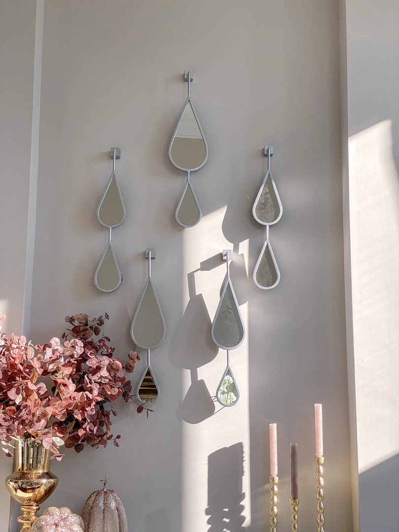 Inspire Me! Home Decor WALL ART & MIRRORS Teardrop Mirrors (Set Of 5) (2 Colors) 9 Inspire Me! Home Decor WALL ART & MIRRORS Teardrop Mirrors (Set Of 5) (2 Colors)