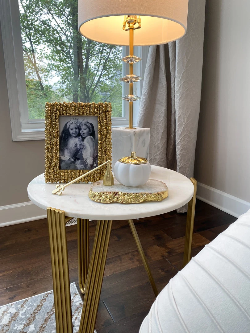 Inspire Me! Home Decor White Pumpkin Candle With Gold Top (2 Sizes) 9 Inspire Me! Home Decor White Pumpkin Candle With Gold Top (2 Sizes)