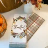 Inspire Me! Home Decor "Thankful" Plaid Kitchen Towels