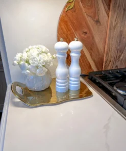 Inspire Me! Home Decor Gold Tray With Handle