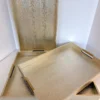 Inspire Me! Home Decor Golden Faux Leather Tray, Set Of 3 1 Inspire Me! Home Decor Golden Faux Leather Tray, Set Of 3